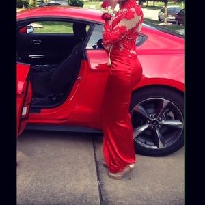 Red prom dress